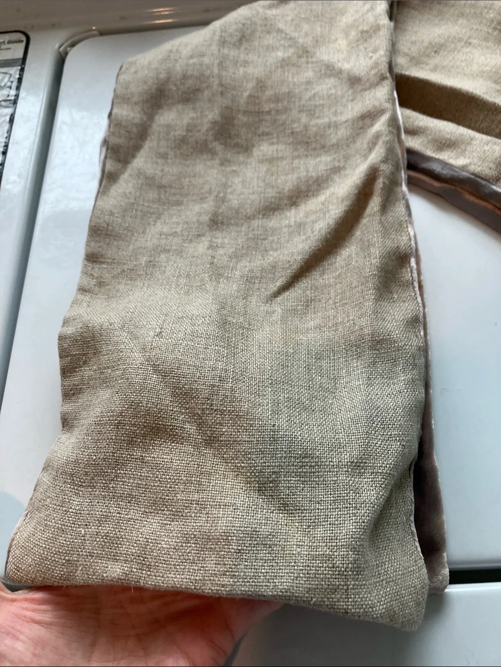 Tory Burch burlap and velvet women’s scarf damaged